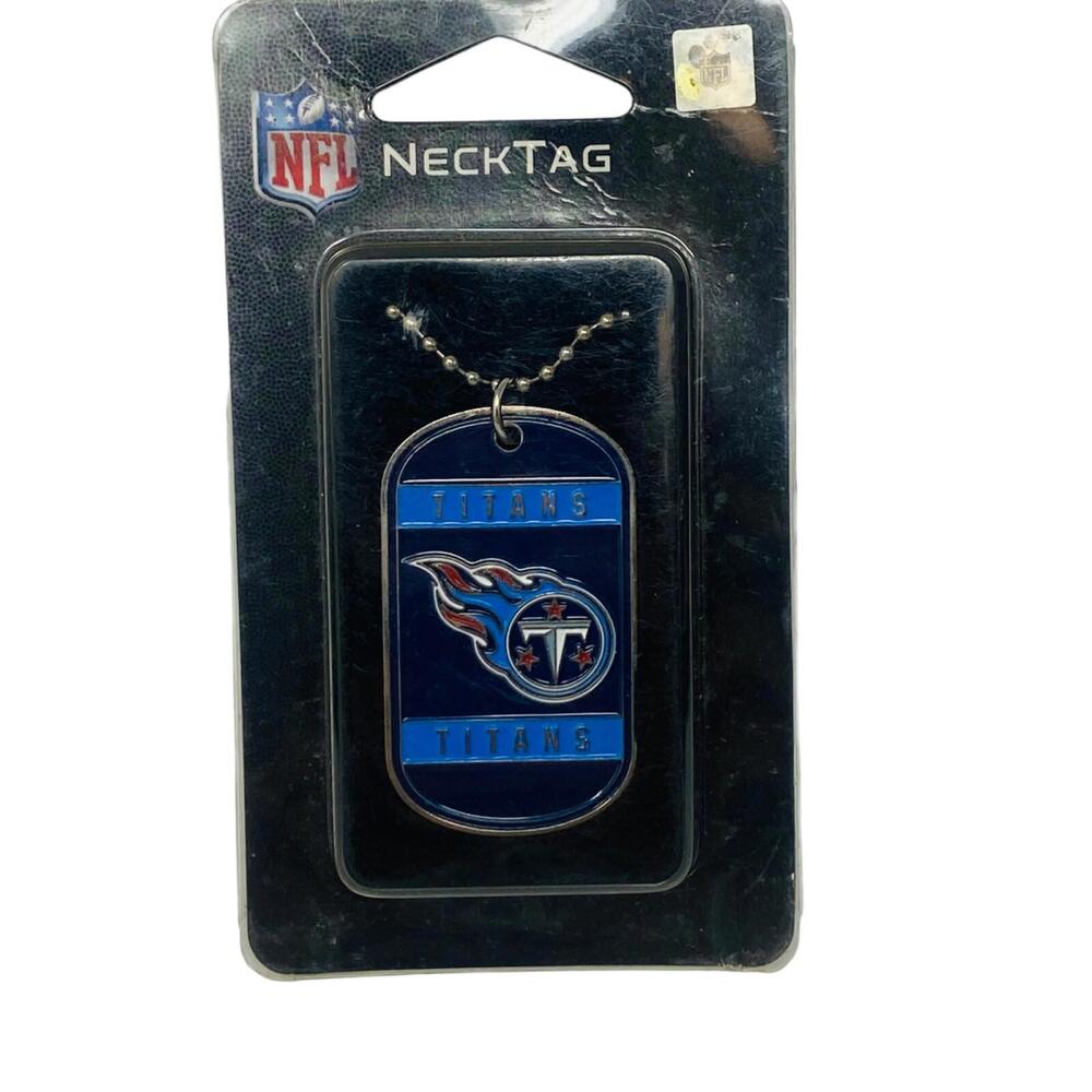 NFL Officially Licensed Neck Tag Dog Tag Necklace Titans Football Team